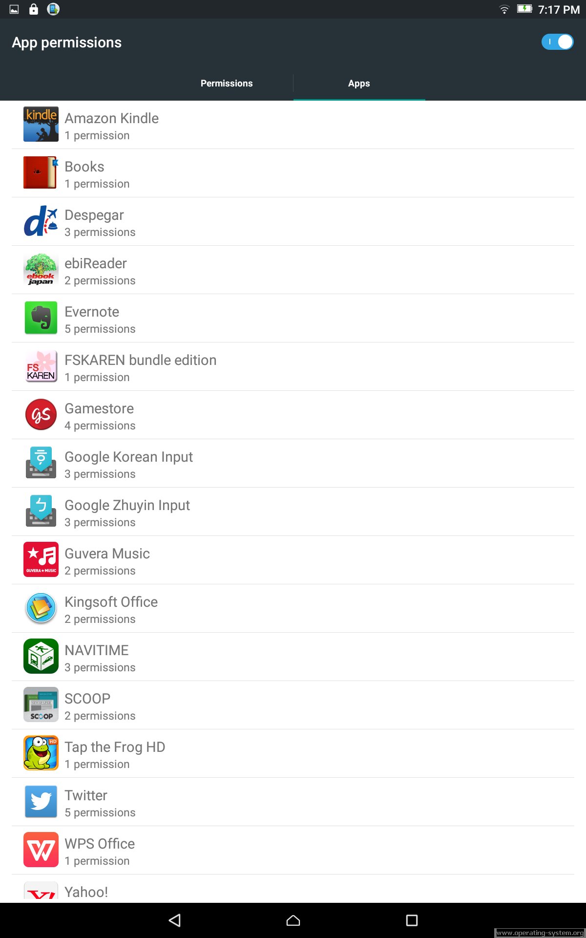 Screenshot: android android501 14