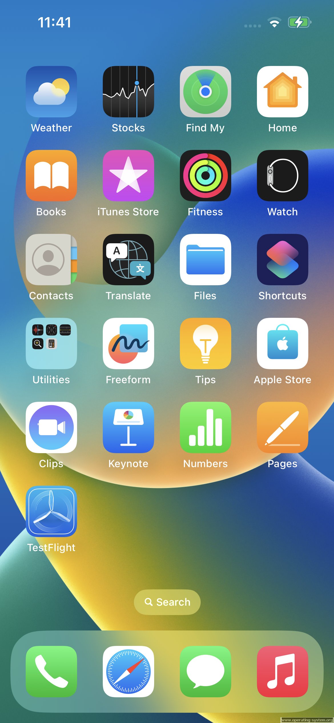 Screenshot: apple ios 16 03