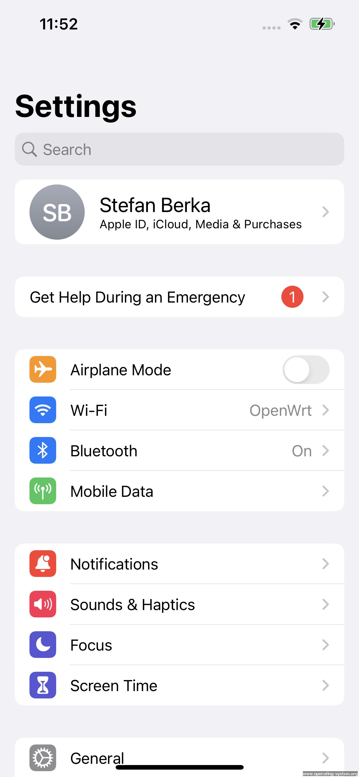 Screenshot: apple ios 16 14