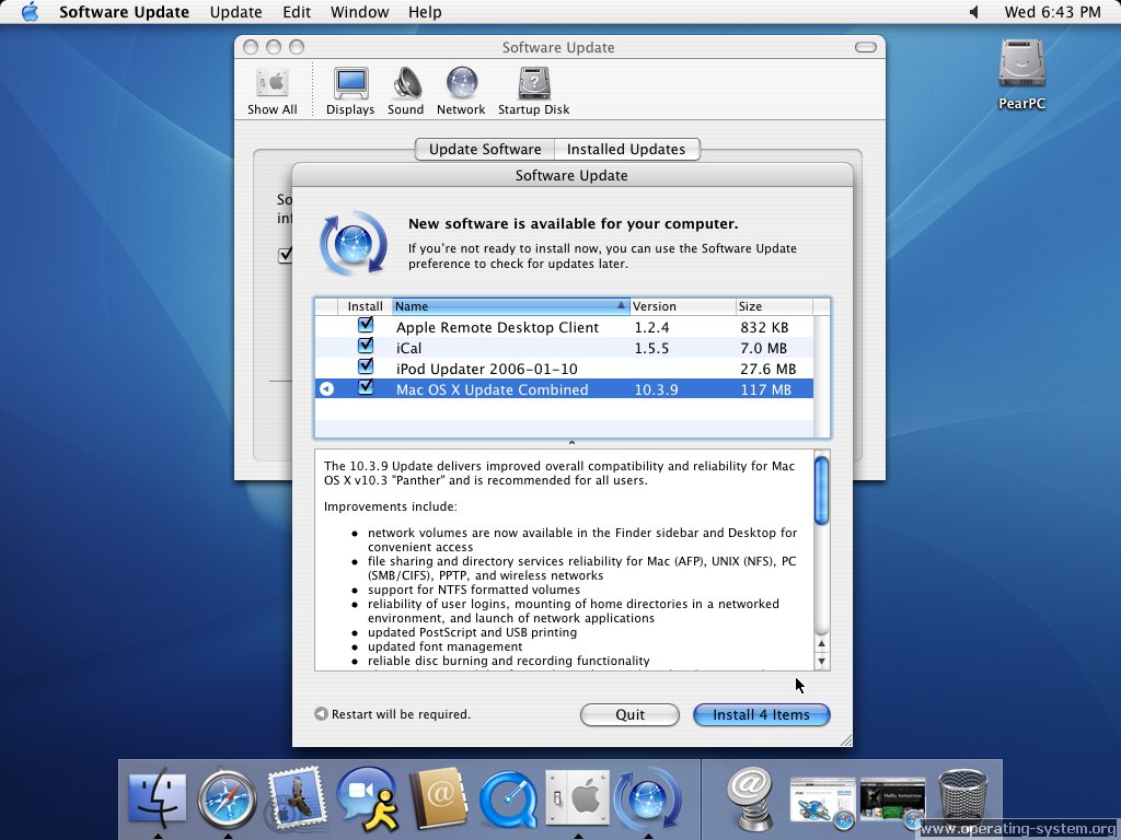 Screenshot: apple macosx103 13