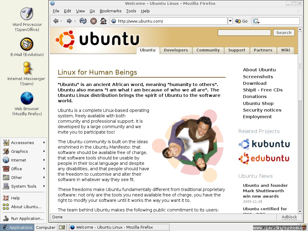 Screenshot: linux beatrixlinux 04