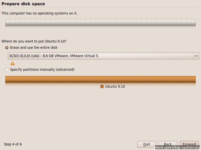 Screenshot: linux ubuntu ubuntu910 03