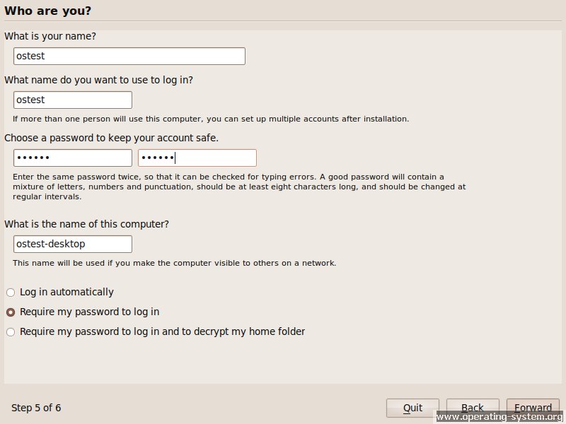 Screenshot: linux ubuntu ubuntu910 04