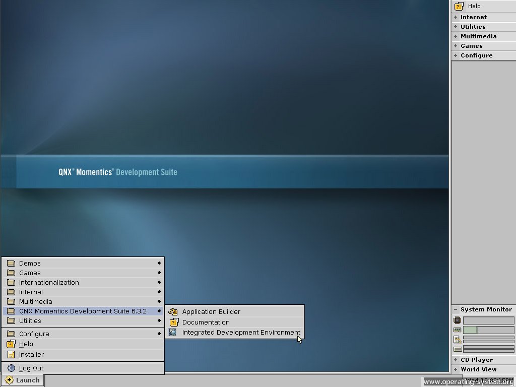Screenshot: os qnx632 05