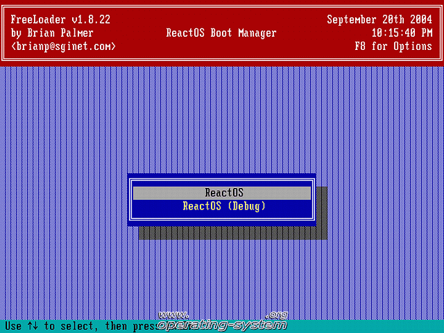 Bildschirmfoto: os reactos024 03